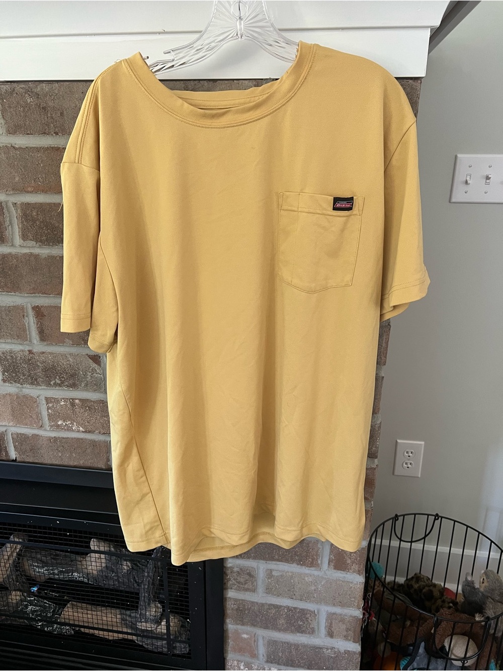 Dickies Men’s Pocket Tee in Mustard Yellow